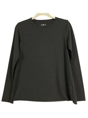 Labo.Art Made in Italy Charcoal Gray Crewneck Long Sleeve Top Size 1 /Small